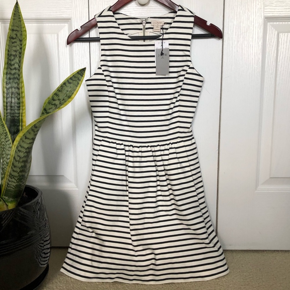 J.CREW Striped Mini Dress